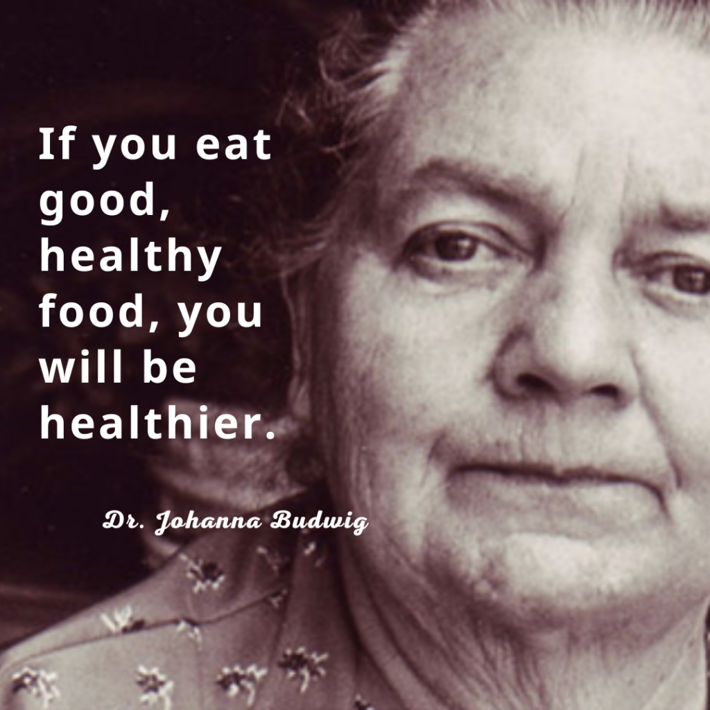 巴德維博士，the budwig diet